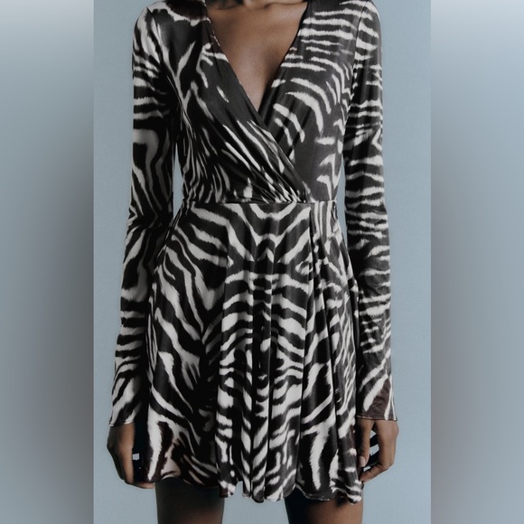 🔴🆕 Zara Zebra Print Dress - Picture 7 of 8